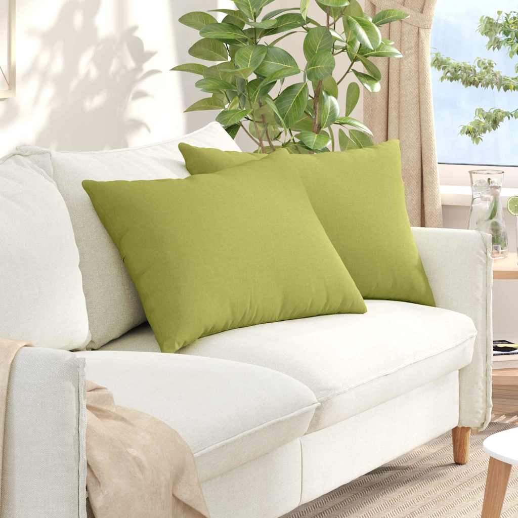vidaXL Sofakissen 2 pcs Hellgrün 70 x 50 cm Stoff