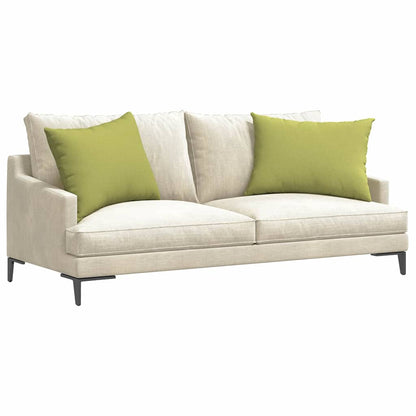 vidaXL Sofakissen 2 pcs Hellgrün 70 x 50 cm Stoff