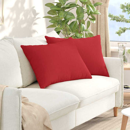 vidaXL Sofakissen 2 pcs Rot 70 x 50 cm Stoff