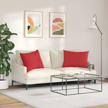 vidaXL Sofakissen 2 pcs Rot 70 x 50 cm Stoff