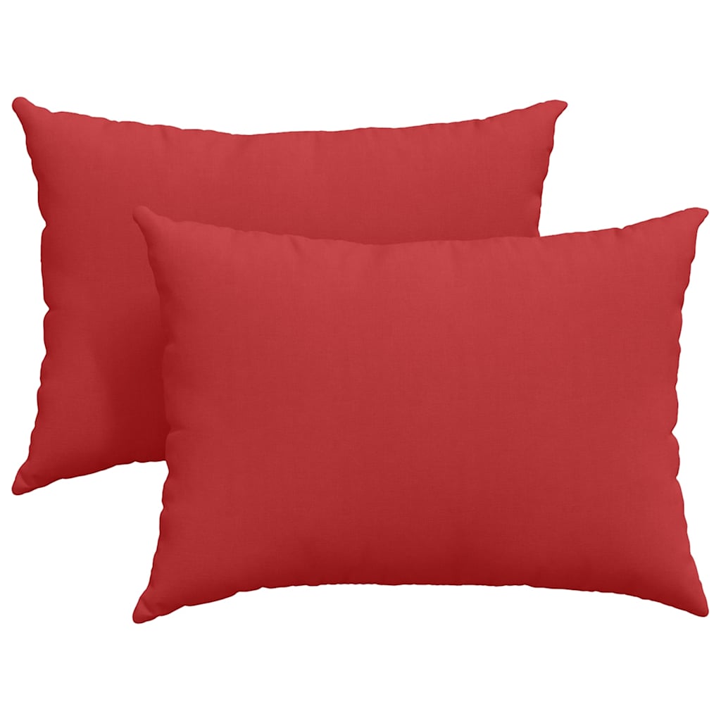 vidaXL Sofakissen 2 pcs Rot 70 x 50 cm Stoff
