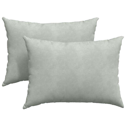 vidaXL Sofakissen 2 Stück Hellgrau 70 x 50 cm Cordstoff