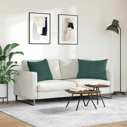 vidaXL Sofakissen 2 Stück Dunkelgrün 70 x 50 cm Cordstoff