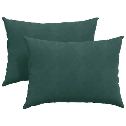 vidaXL Sofakissen 2 Stück Dunkelgrün 70 x 50 cm Cordstoff