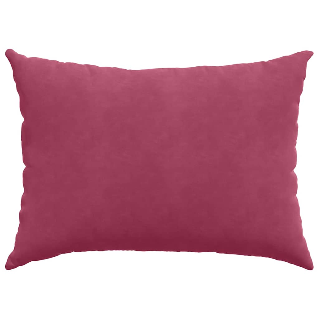 vidaXL Sofakissen 2 Stück Weinrot 70 x 50 cm Cordstoff