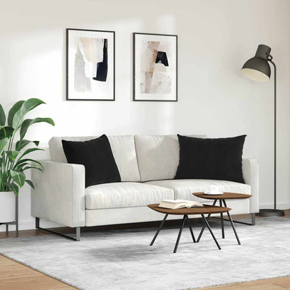 vidaXL Sofakissen 2 Stück Schwarz 70 x 50 cm Cordstoff