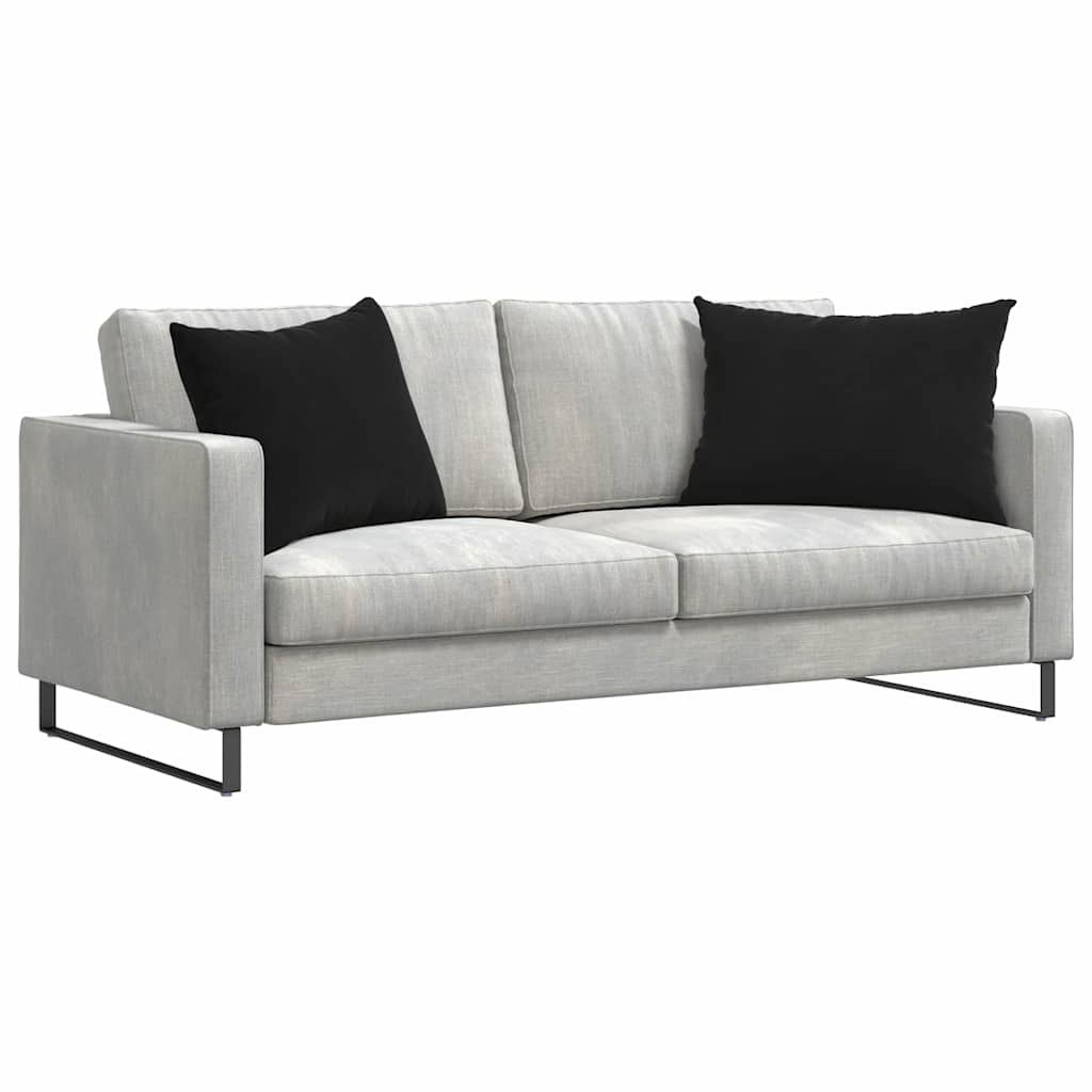 vidaXL Sofakissen 2 Stück Schwarz 70 x 50 cm Cordstoff
