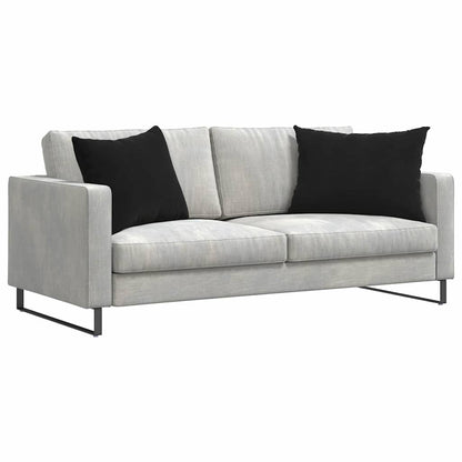 vidaXL Sofakissen 2 Stück Schwarz 70 x 50 cm Cordstoff