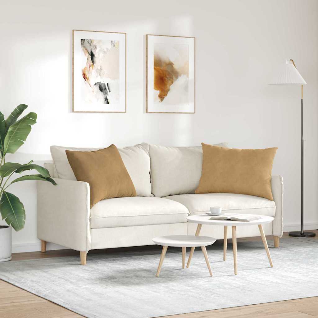 vidaXL Sofakissen 2 Stück Braun 70 x 50 cm Cordstoff