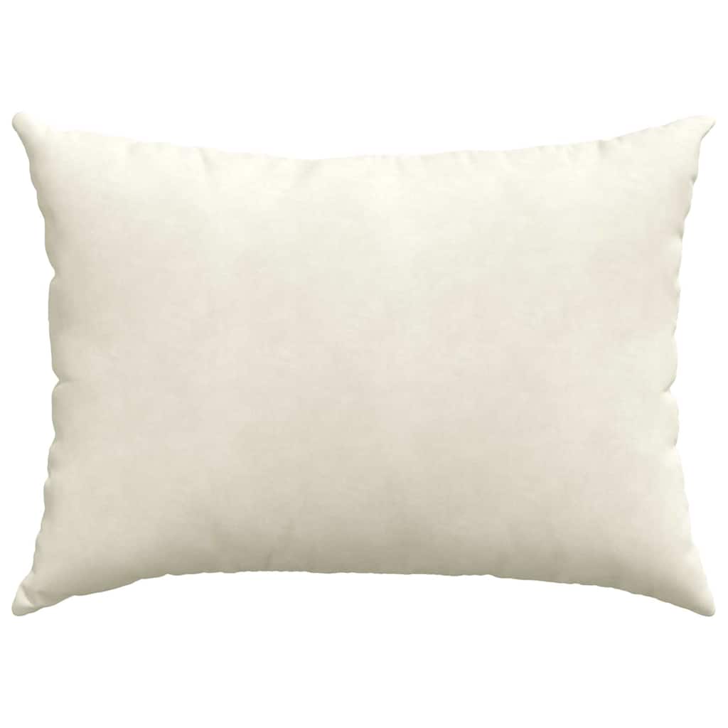 Sofakissen 2 Stück Creme 70 x 50 cm Cordstoff