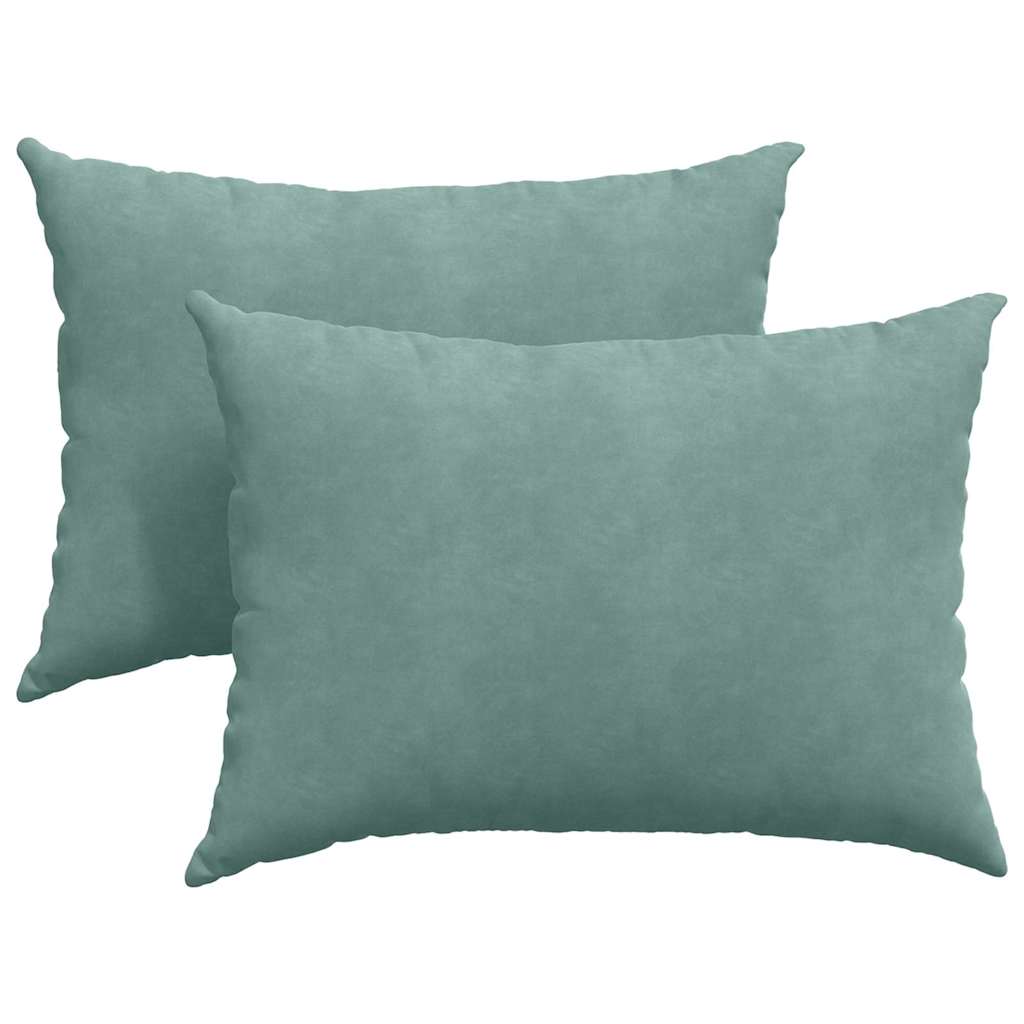 vidaXL Sofakissen 2 Stück Meergrün 70 x 50 cm Cordstoff