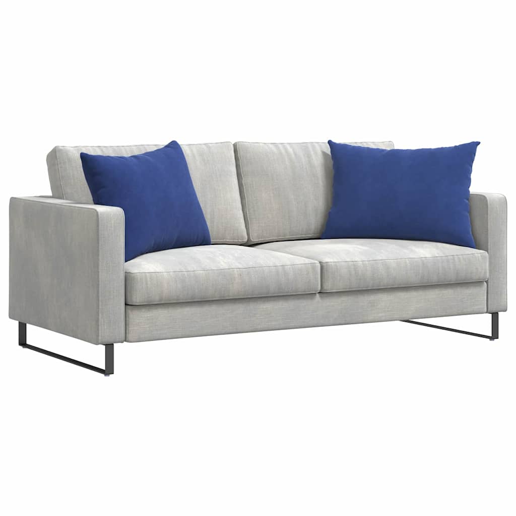 vidaXL Sofakissen 2 Stück Polizeiblau 70 x 50 cm Cordstoff
