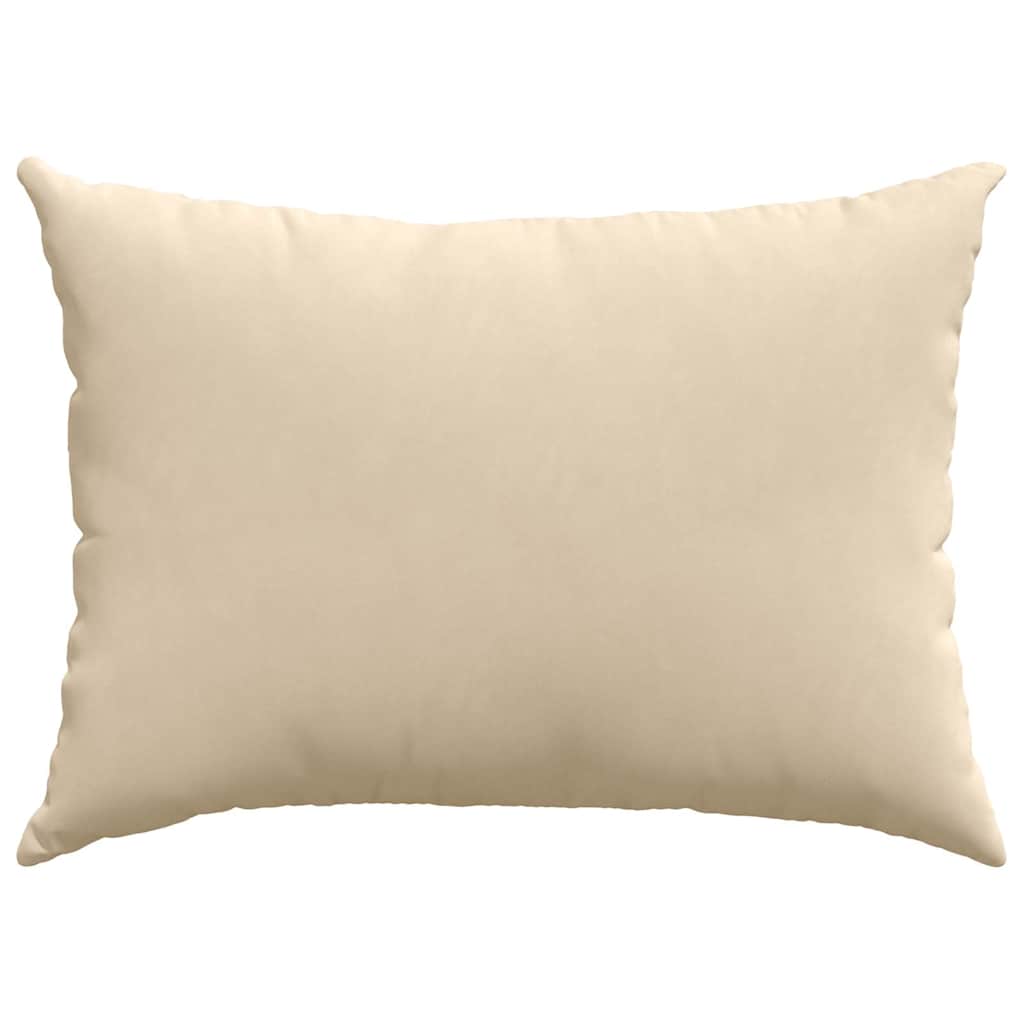 vidaXL Sofakissen 2 Stück Creme 70 x 50 cm Stoff