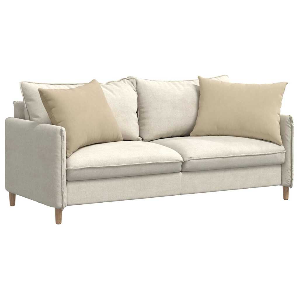 vidaXL Sofakissen 2 Stück Creme 70 x 50 cm Stoff