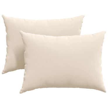 vidaXL Sofakissen 2 Stück Beige 70 x 50 cm Stoff