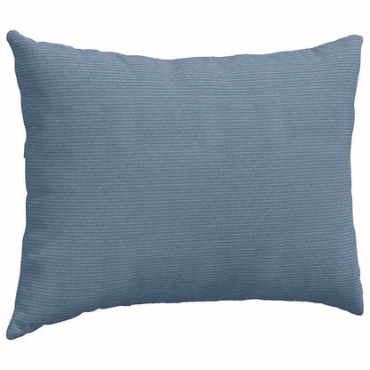 Sofakissen 2 Stück Blau 70 x 50 cm Cordstoff