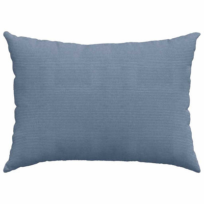 Sofakissen 2 Stück Blau 70 x 50 cm Cordstoff