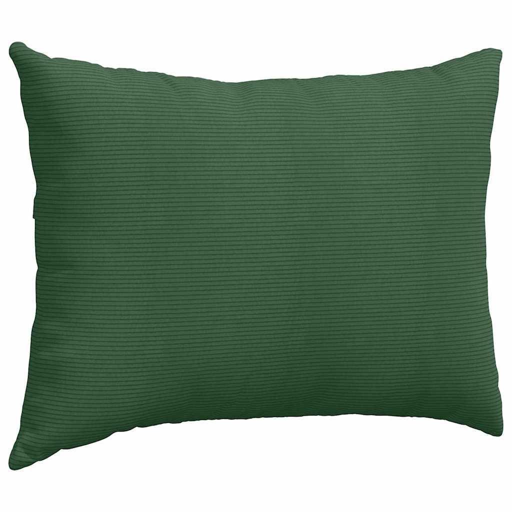 vidaXL Sofakissen 2 Stück Dunkelgrün 70 x 50 cm Cordstoff