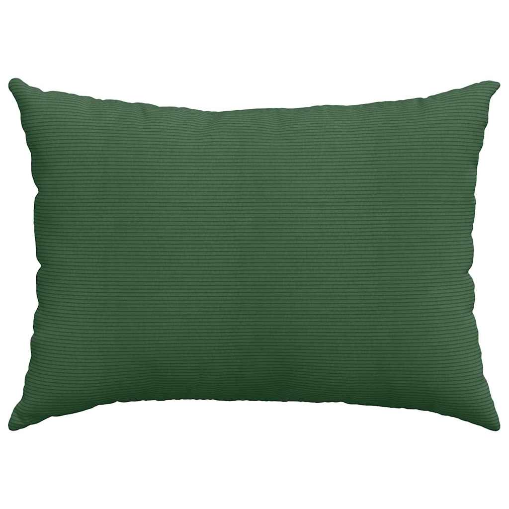 vidaXL Sofakissen 2 Stück Dunkelgrün 70 x 50 cm Cordstoff