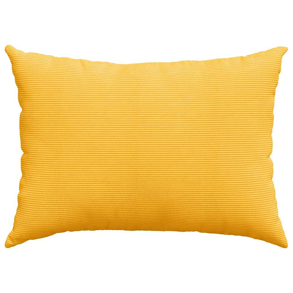 vidaXL Sofakissen 2 Stück Helles Gelb 70 x 50 cm Cordstoff