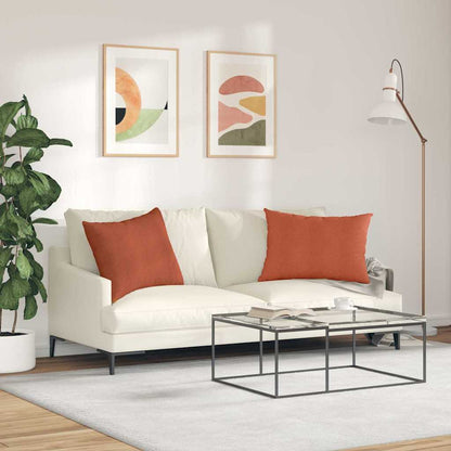 vidaXL Sofakissen 2 Stück Rot-Orange 70 x 50 cm Cordstoff