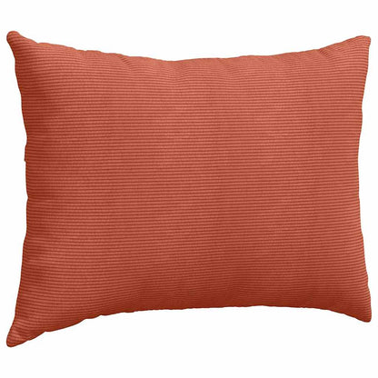 vidaXL Sofakissen 2 Stück Rot-Orange 70 x 50 cm Cordstoff
