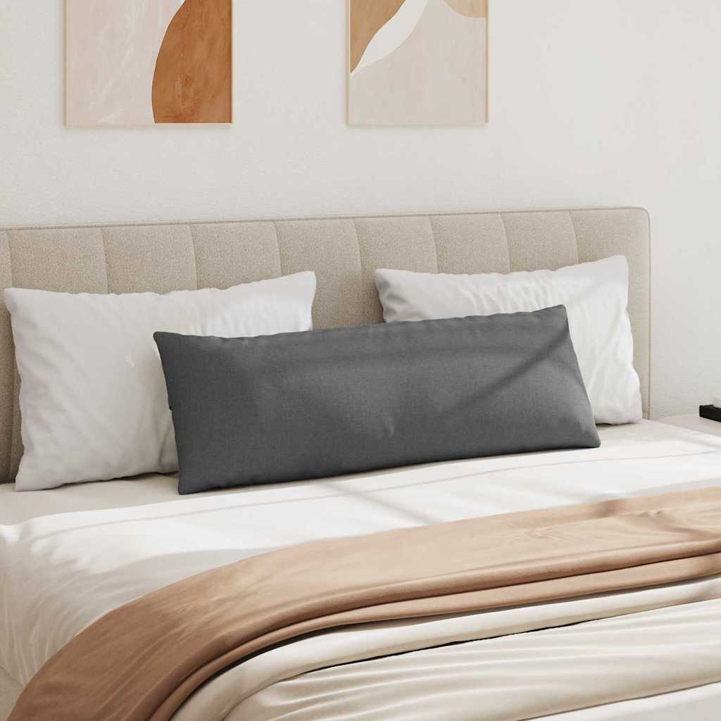 vidaXL Sofakissen 2 pcs Dunkelgrau 120 x 40 cm Stoff