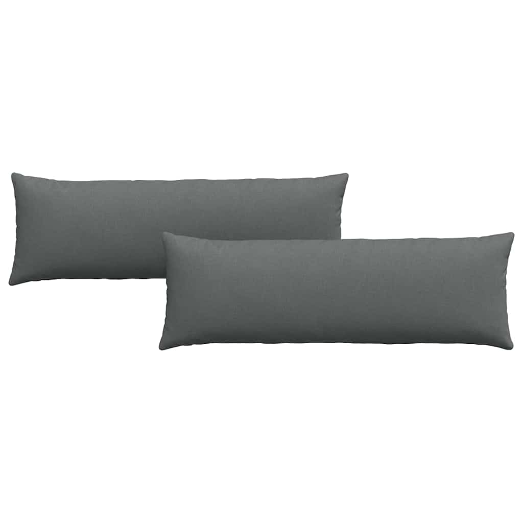 vidaXL Sofakissen 2 pcs Dunkelgrau 120 x 40 cm Stoff