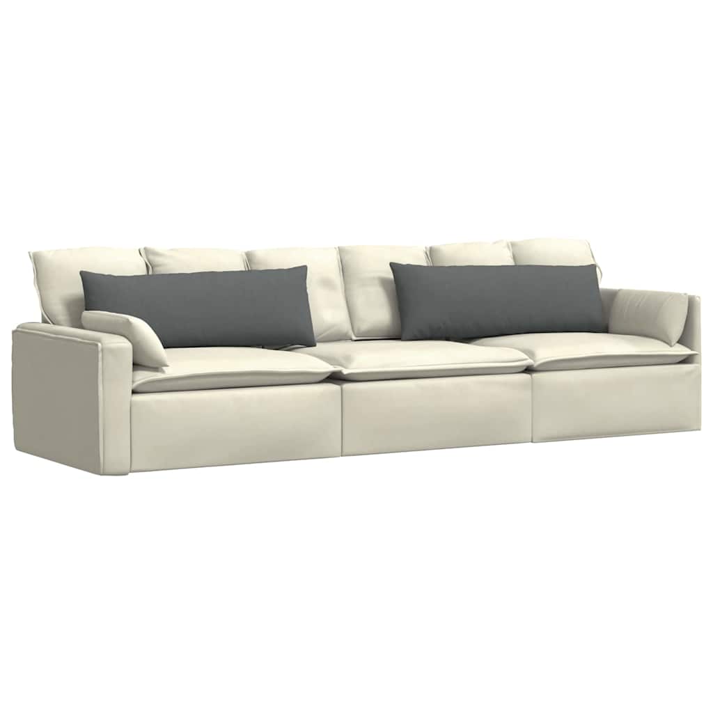 vidaXL Sofakissen 2 pcs Dunkelgrau 120 x 40 cm Stoff