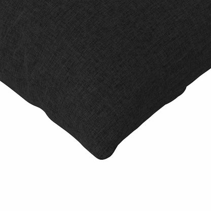 Sofakissen 2 pcs Schwarz 120 x 40 cm Stoff