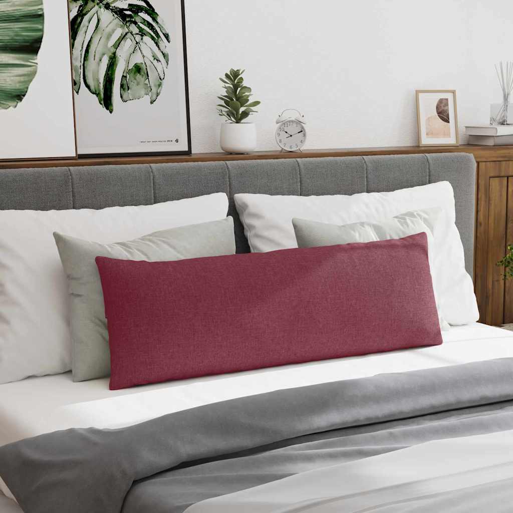 Sofakissen 2 pcs Weinrot 120 x 40 cm Stoff