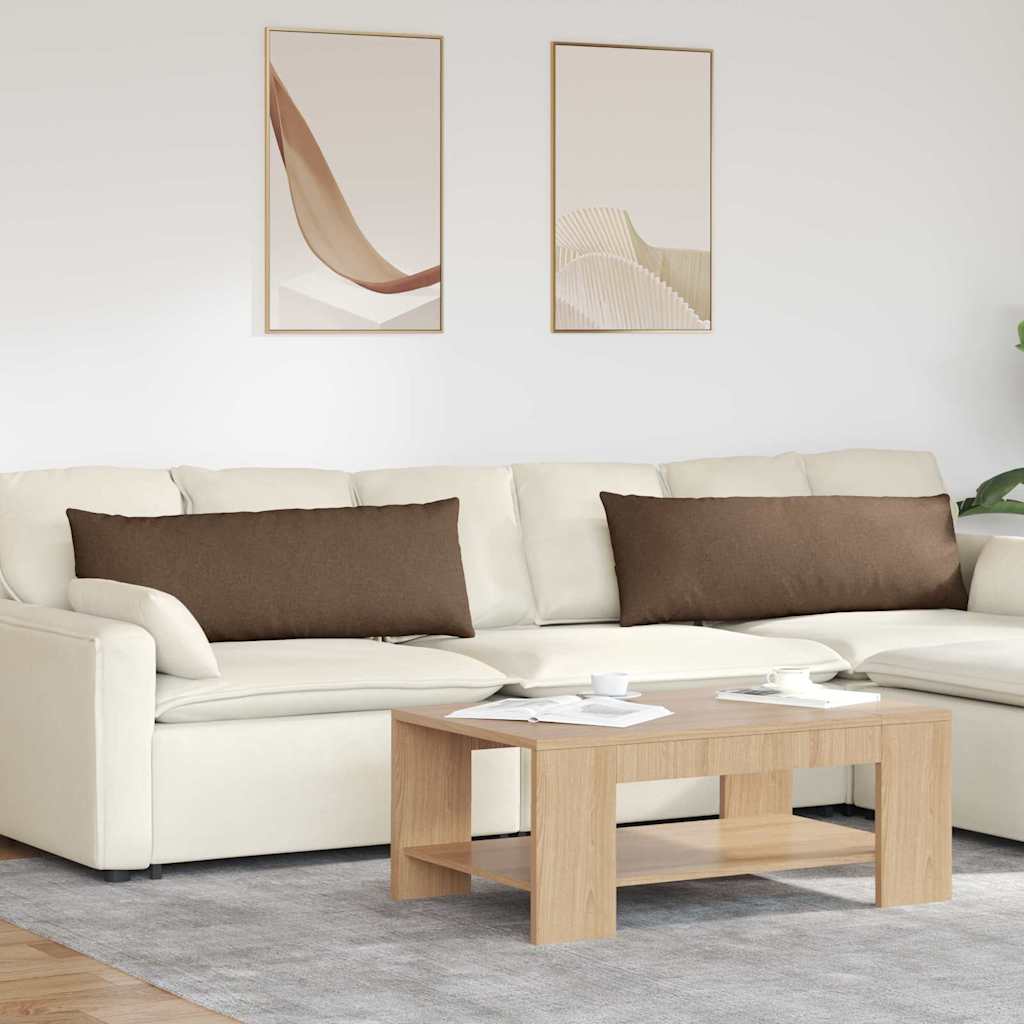 vidaXL Sofakissen 2 pcs Braun 120 x 40 cm Stoff