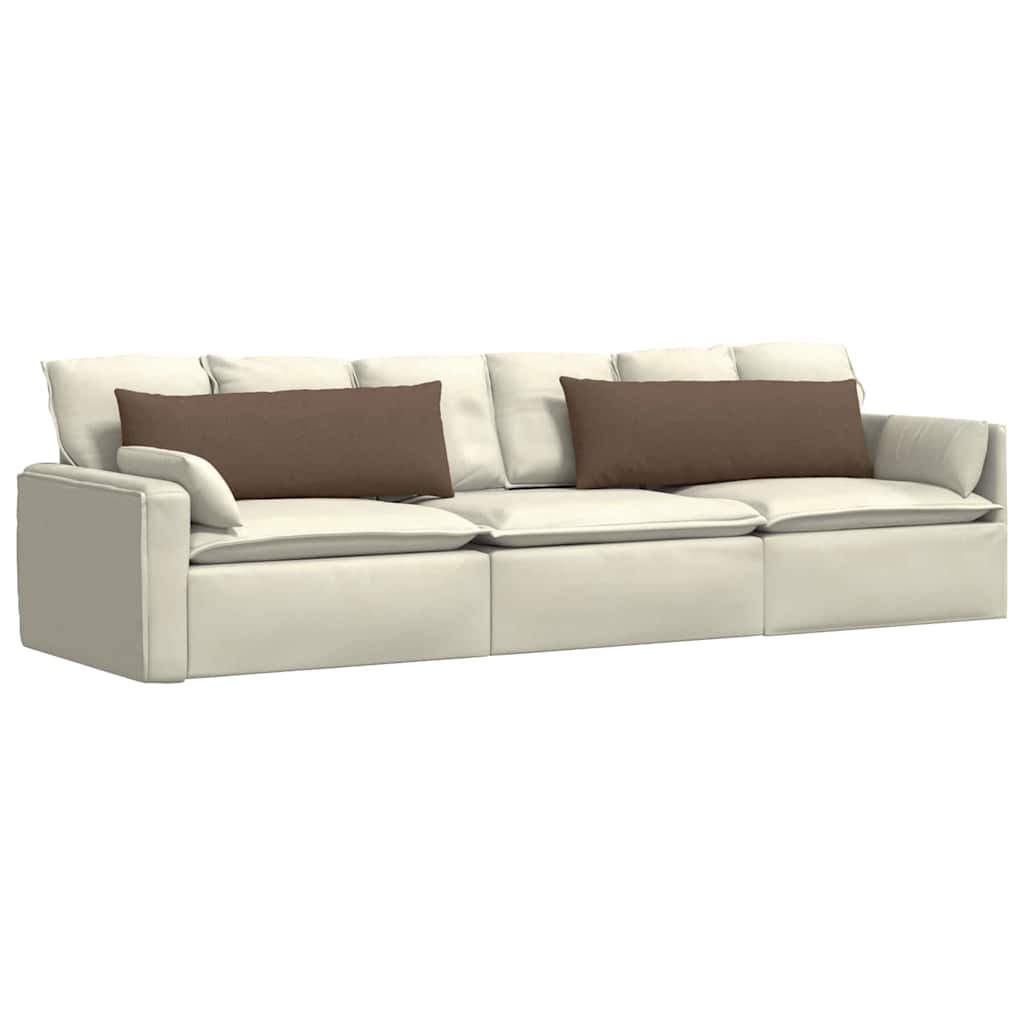 vidaXL Sofakissen 2 pcs Braun 120 x 40 cm Stoff