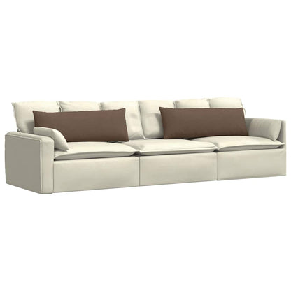 vidaXL Sofakissen 2 pcs Braun 120 x 40 cm Stoff