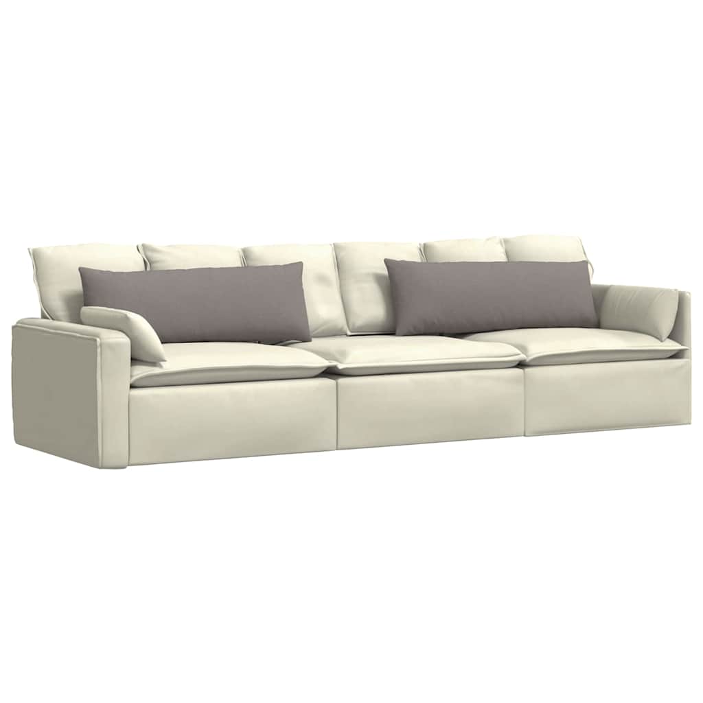 vidaXL Sofakissen 2 pcs Taupe 120 x 40 cm Stoff