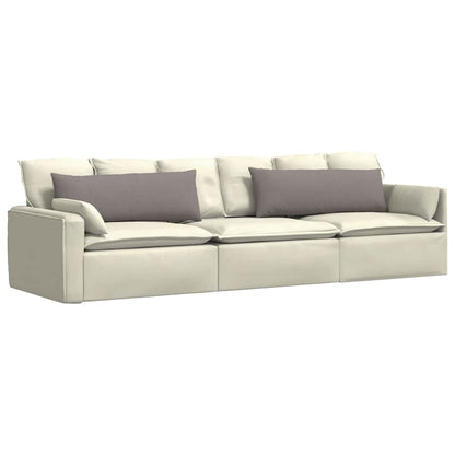 vidaXL Sofakissen 2 pcs Taupe 120 x 40 cm Stoff