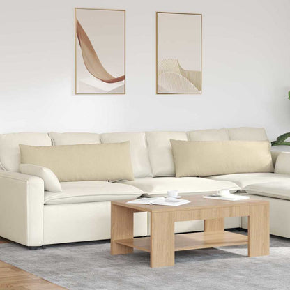 vidaXL Sofakissen 2 pcs Creme 120 x 40 cm Stoff