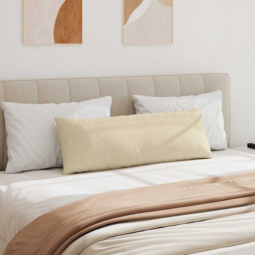vidaXL Sofakissen 2 pcs Creme 120 x 40 cm Stoff