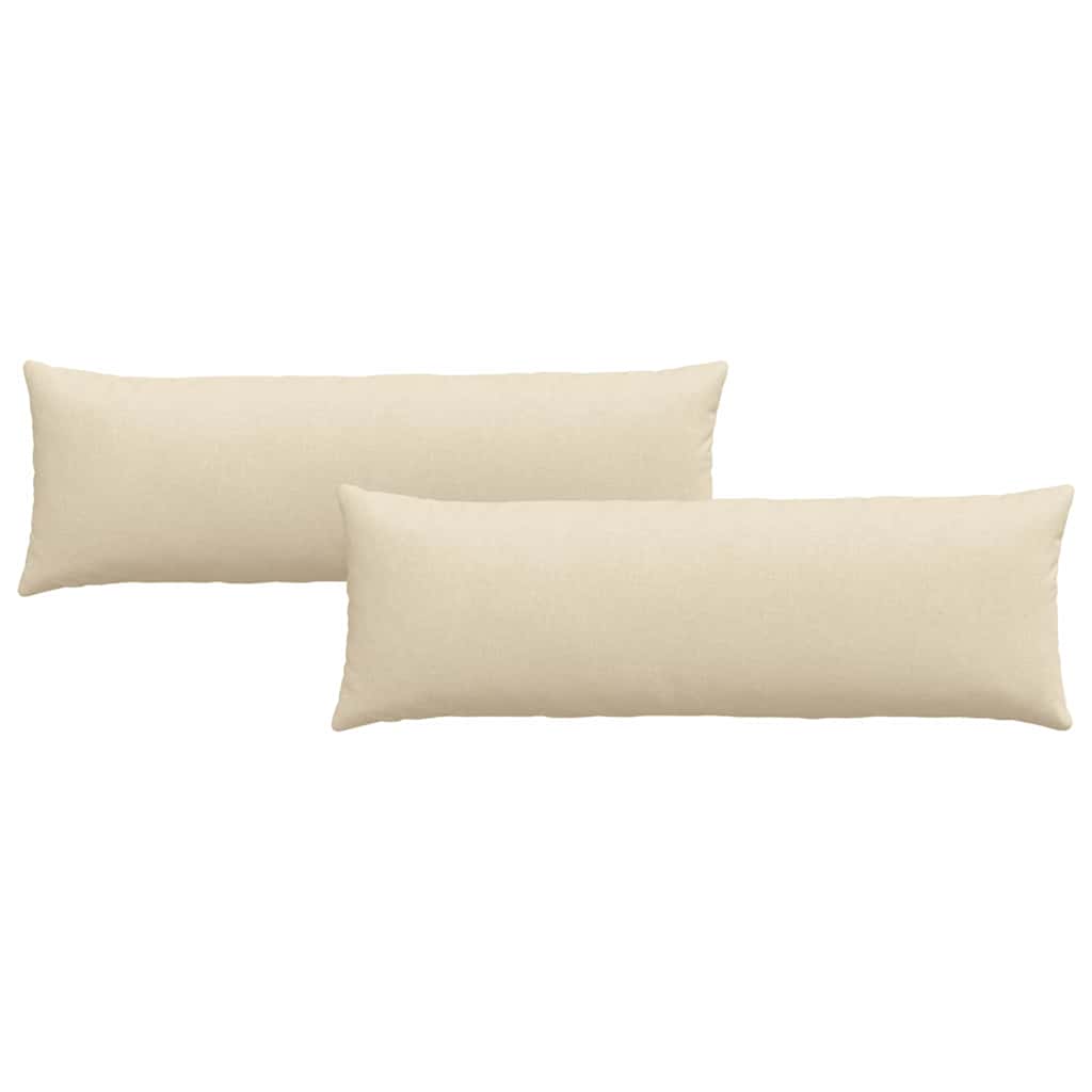 vidaXL Sofakissen 2 pcs Creme 120 x 40 cm Stoff