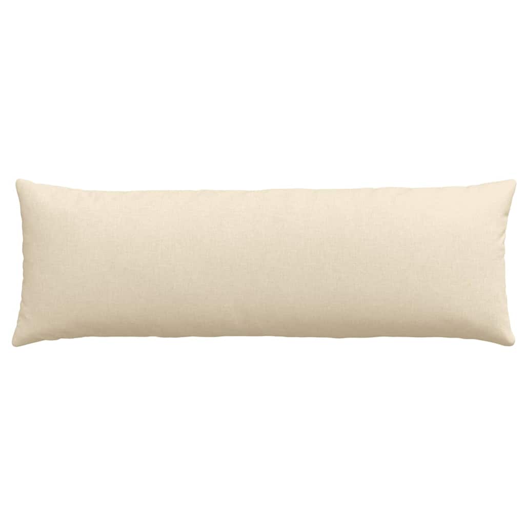 vidaXL Sofakissen 2 pcs Creme 120 x 40 cm Stoff