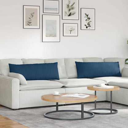 vidaXL Sofakissen 2 pcs Blau 120 x 40 cm Stoff
