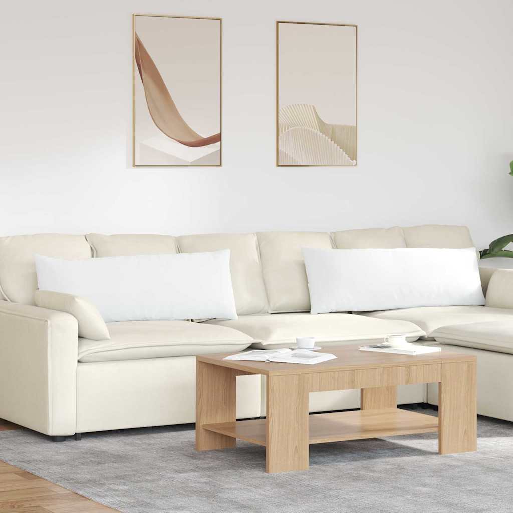 vidaXL Sofakissen 2 pcs Weiß 120 x 40 cm Stoff