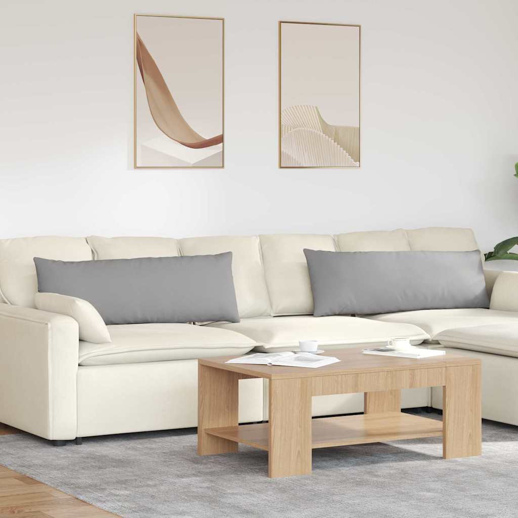 vidaXL Sofakissen 2 pcs Wolkengrau 120 x 40 cm Stoff