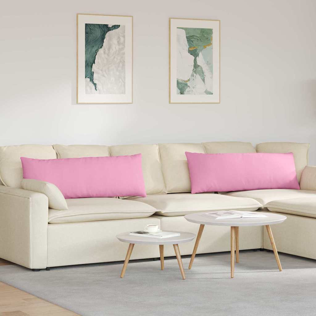 vidaXL Sofakissen 2 pcs Rosa 120 x 40 cm Stoff