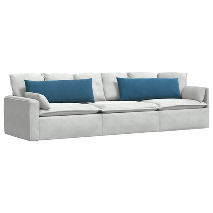 vidaXL Sofakissen 2 Stück Blau 120 x 40 cm Cordstoff