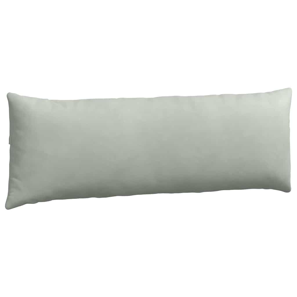 Sofakissen 2 Stück Hellgrau 120 x 40 cm Cordstoff