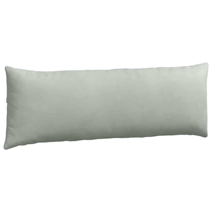 Sofakissen 2 Stück Hellgrau 120 x 40 cm Cordstoff