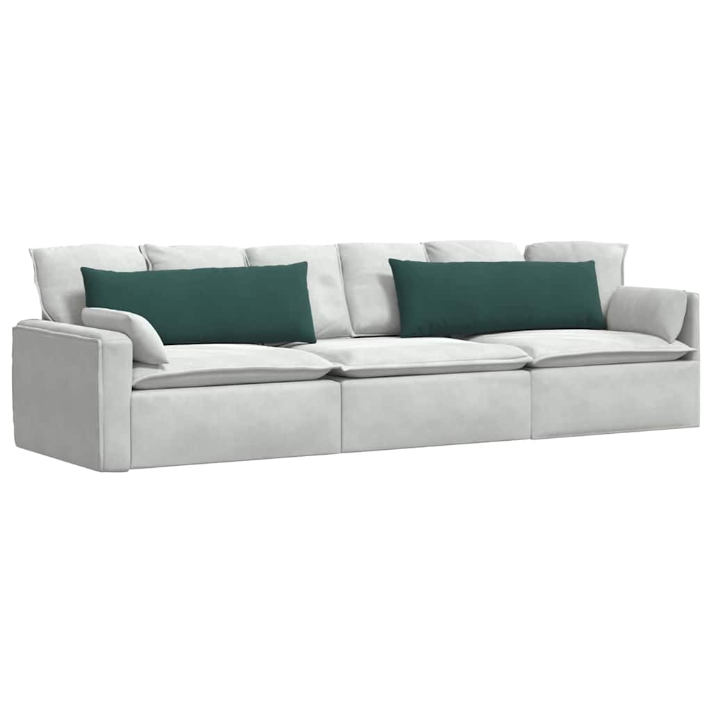 vidaXL Sofakissen 2 Stück Dunkelgrün 120 x 40 cm Cordstoff