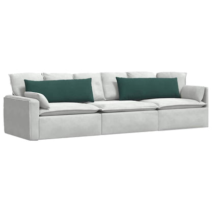 vidaXL Sofakissen 2 Stück Dunkelgrün 120 x 40 cm Cordstoff