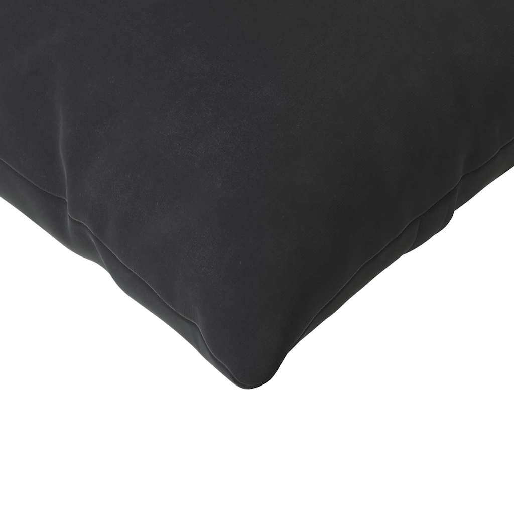 Sofakissen 2 Stück Schwarz 120 x 40 cm Cordstoff